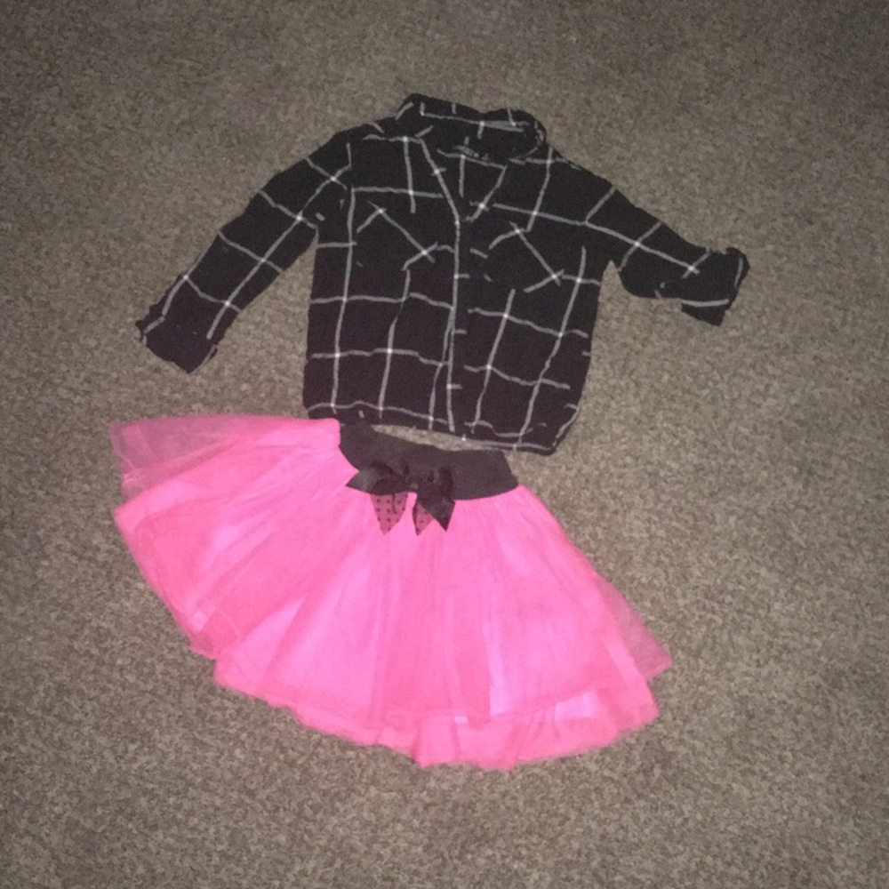 Tutu skirt and a shirt